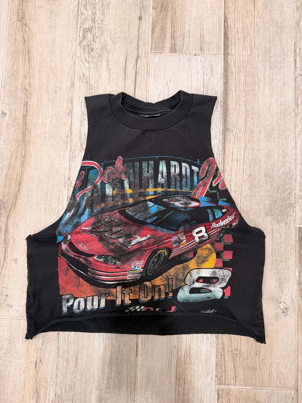 Vintage Dale Earnhardt Jr. 'Pour It On!' Distressed Nascar Tank Top